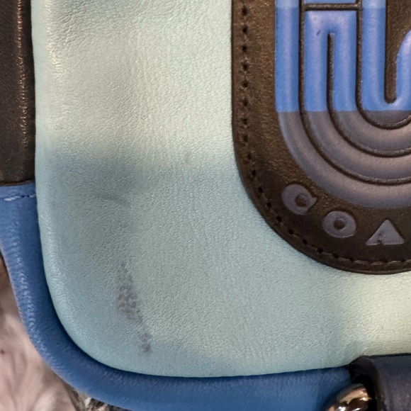 COACH Square Hybrid Pouch, Bag Case In Color block With Coach Patch 91230 - Picture 4 of 10